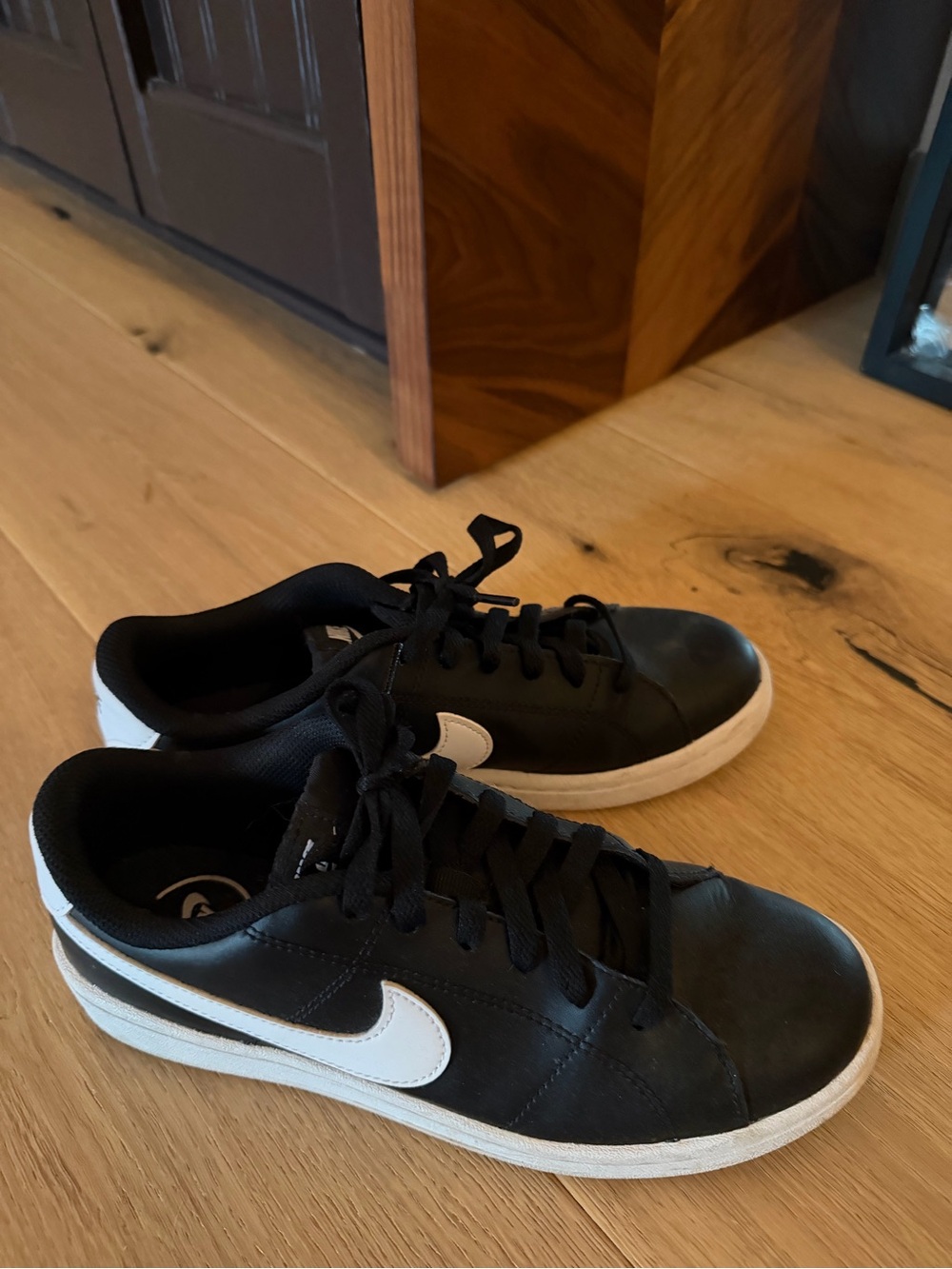 Nike Black and White Low-Profile Sneakers